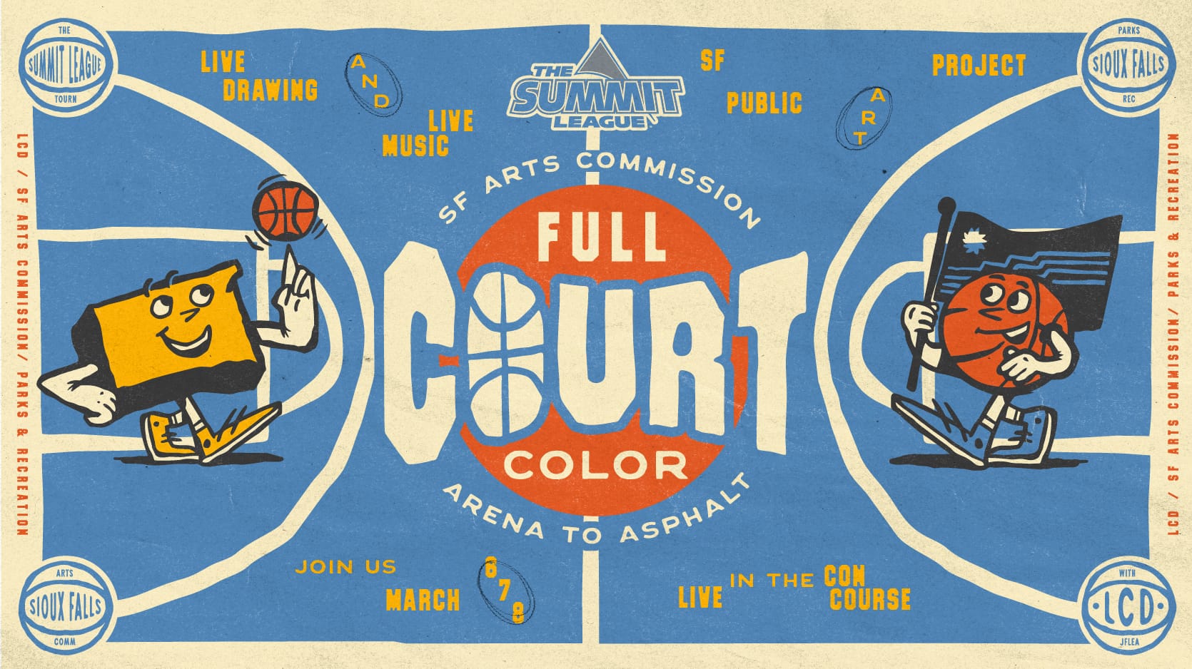 How the city is connecting art and athletics at the Summit League