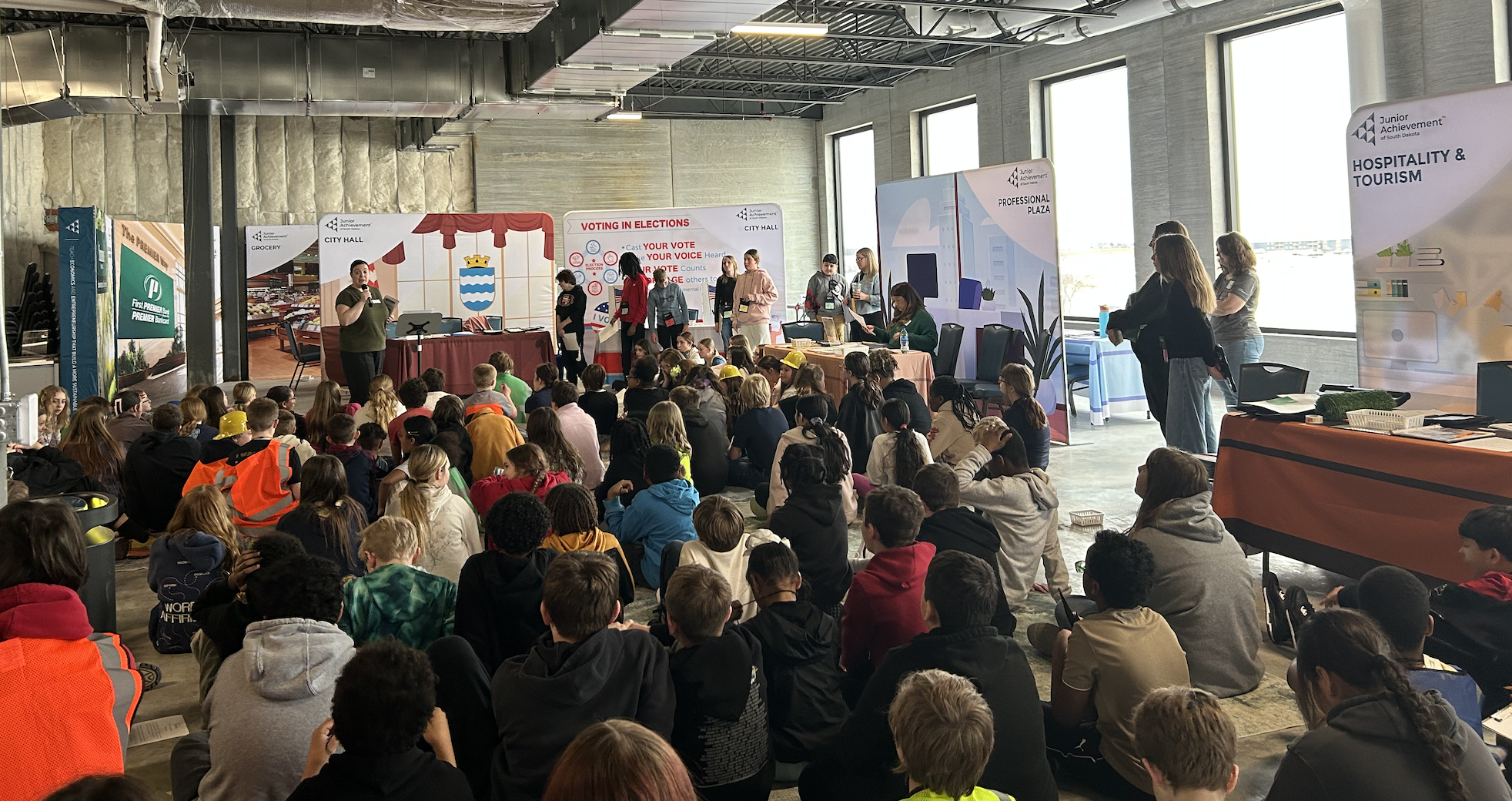 This program lets kids practice running their own town