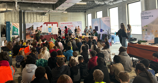 This program lets kids practice running their own town